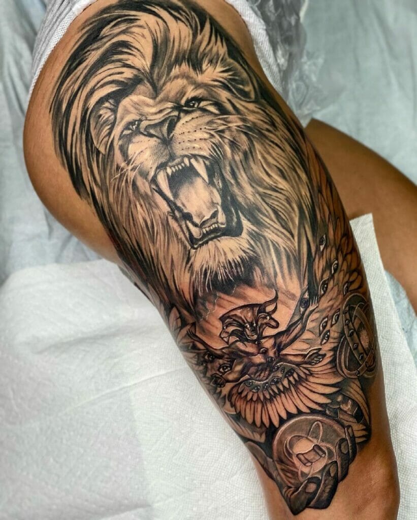 The Roaring Lion Of Judah Tattoo