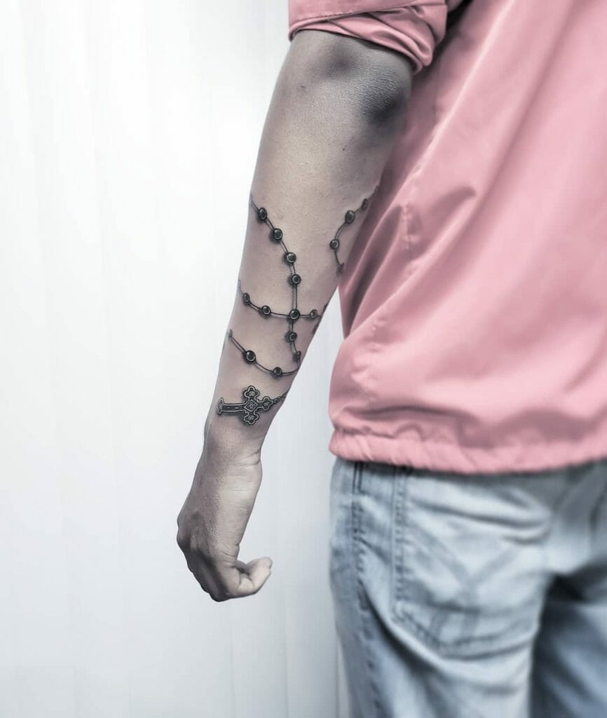 The Rosary Bracelet Tattoo