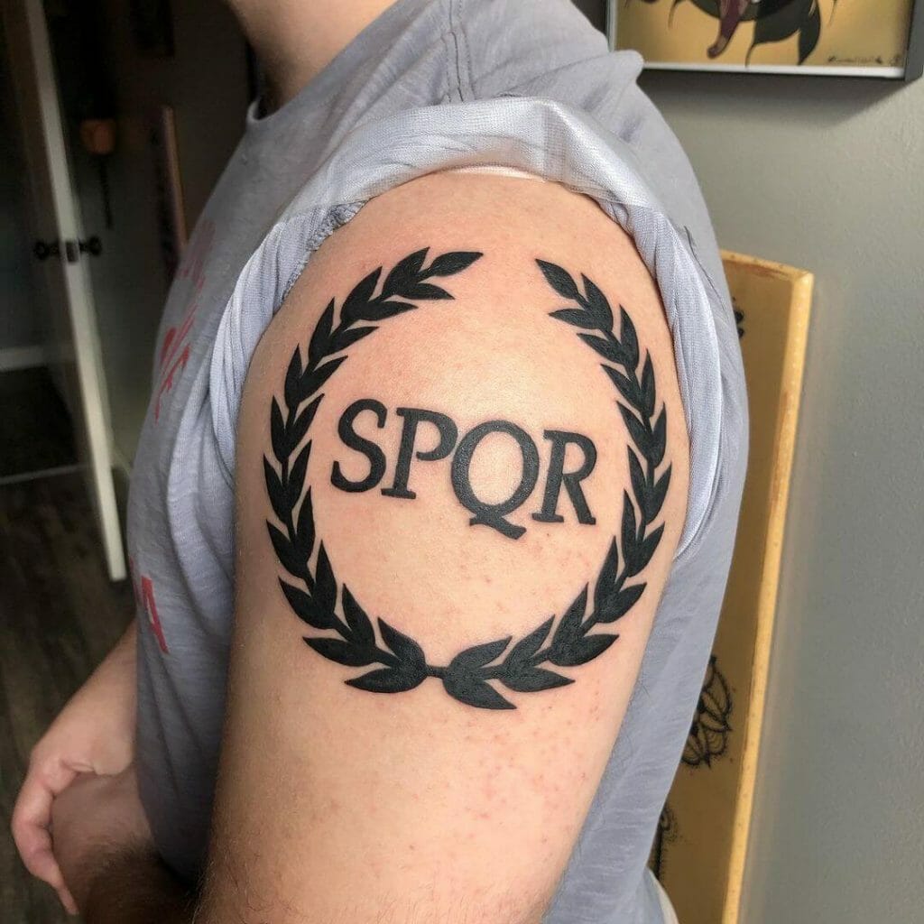 The Simple SPQR Tattoo