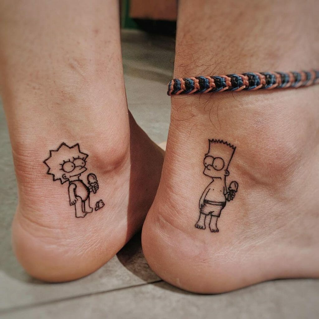 The Simpsons Lisa And Bart Tattoo