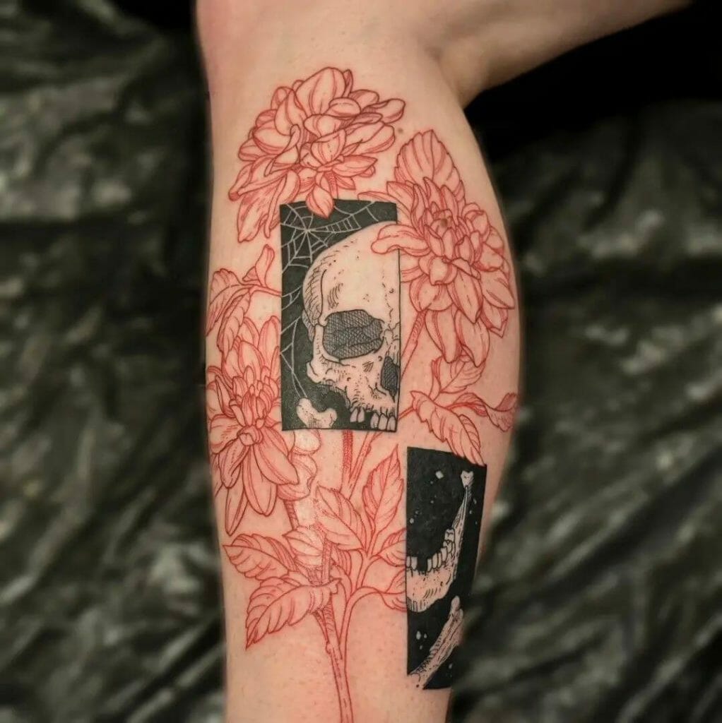 The Skull In The Flowers