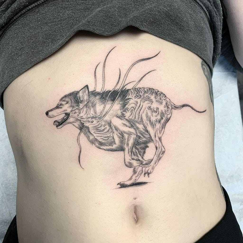 The Stomach Tattoo For Dog Lovers