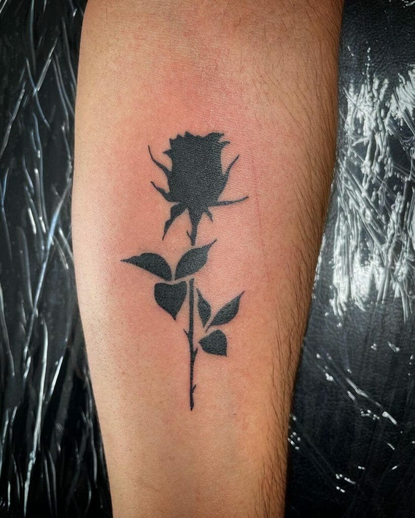 The Symbolic Black Rose Tattoo