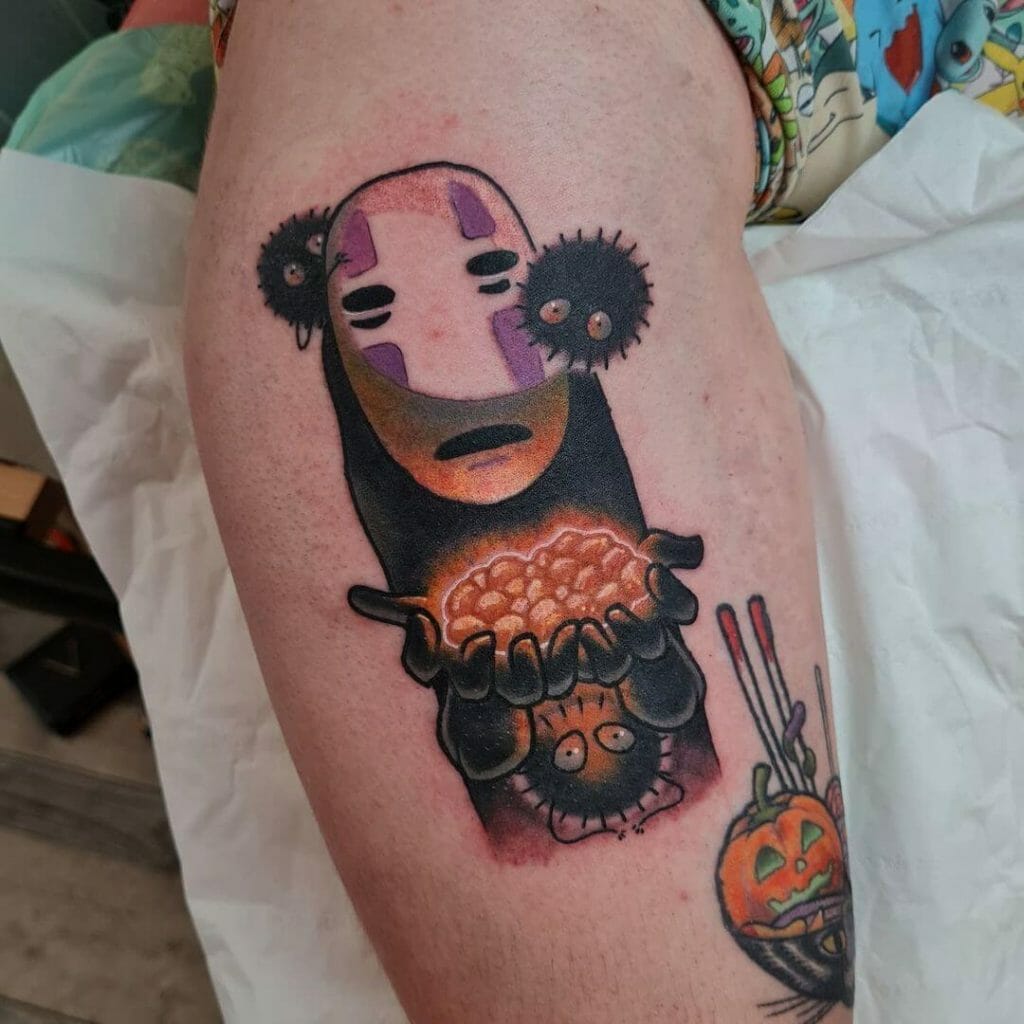 The Tempting No Face X Gold Tattoo