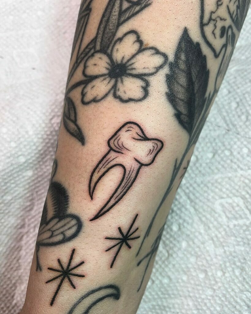 The Tooth Sleeve Tattoo
