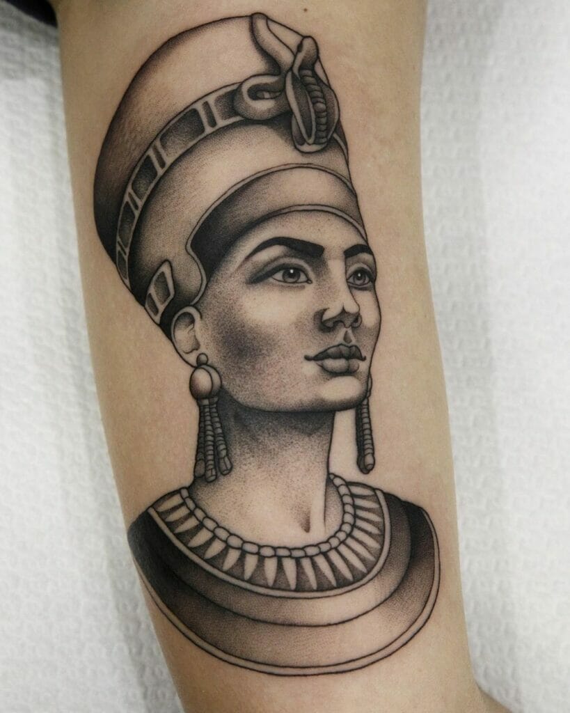 The Traditional Queen Nefertiti Tattoo
