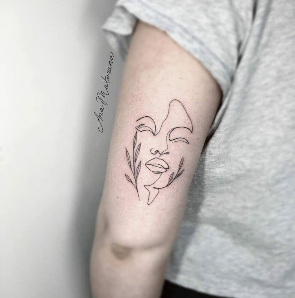 The Vine Face Tattoo