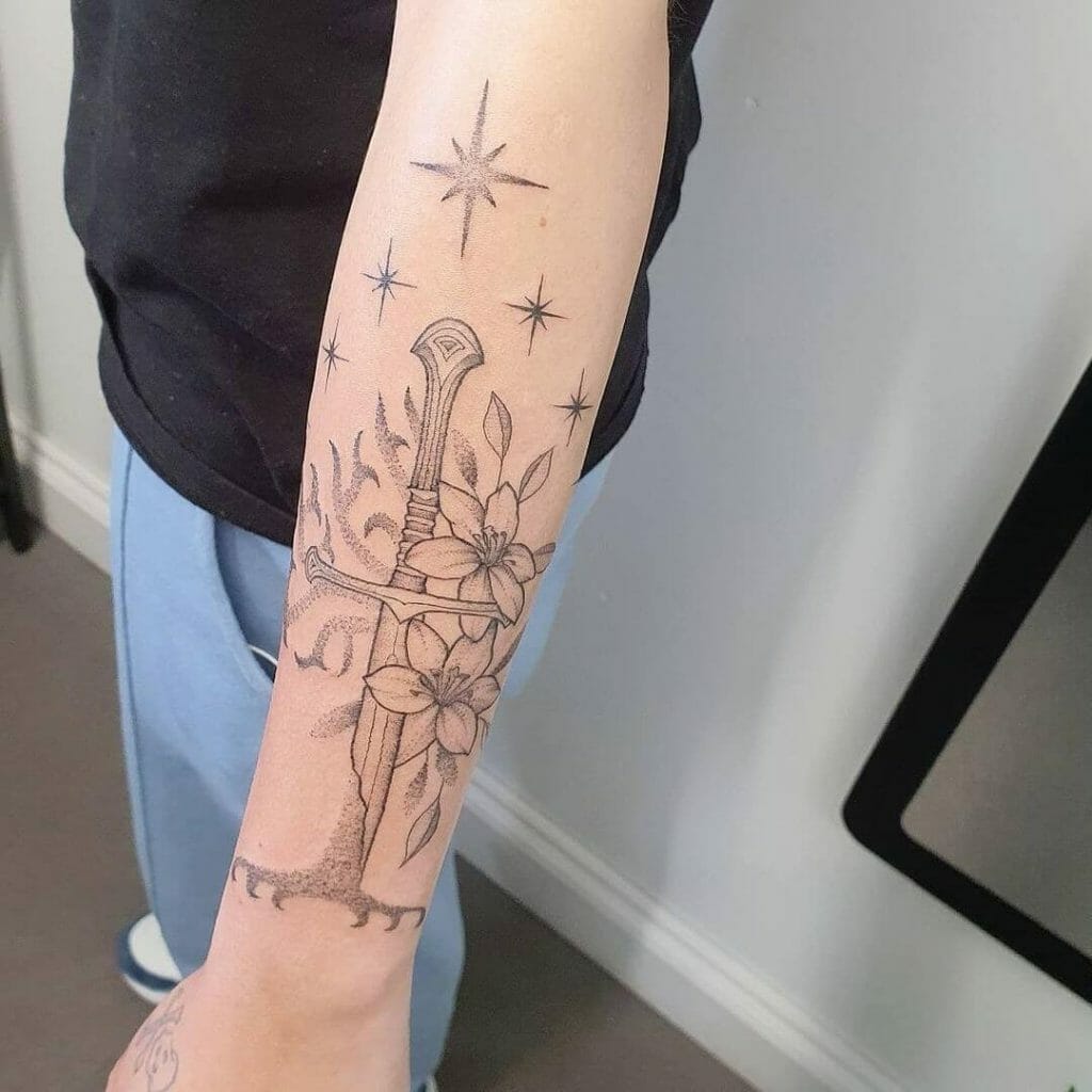 The White Tree Of Gondor's Flowers Tattoo
