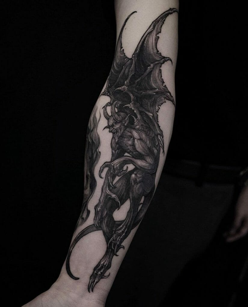 The Winged Satan Tattoo