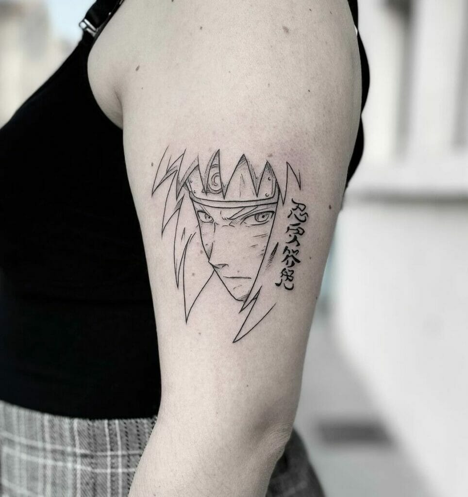 This Line Art Naruto Tattoo Will Blow Your Mind