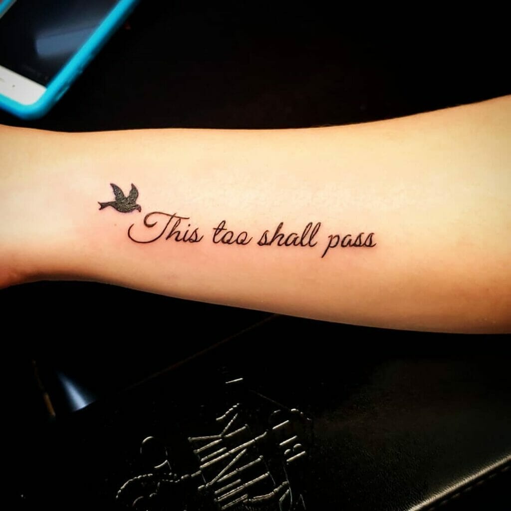This Too Shall Pass Arm Tattoo