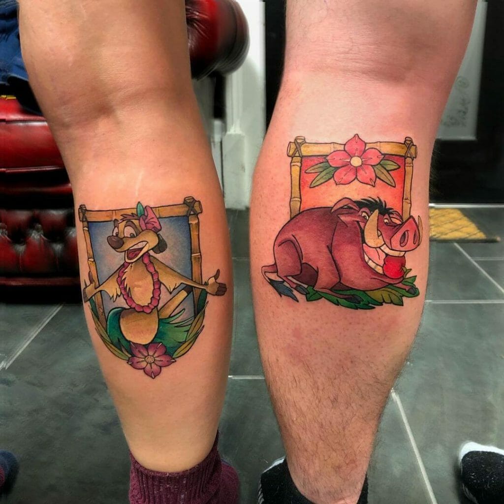 Timon And Pumba Friendship Tattoo