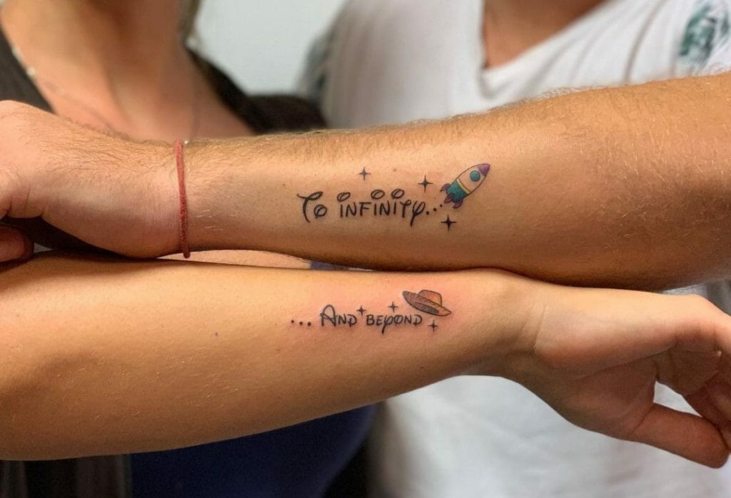 To Infinity  Beyond Tattoo IdeasCouple Tattoo Ideas