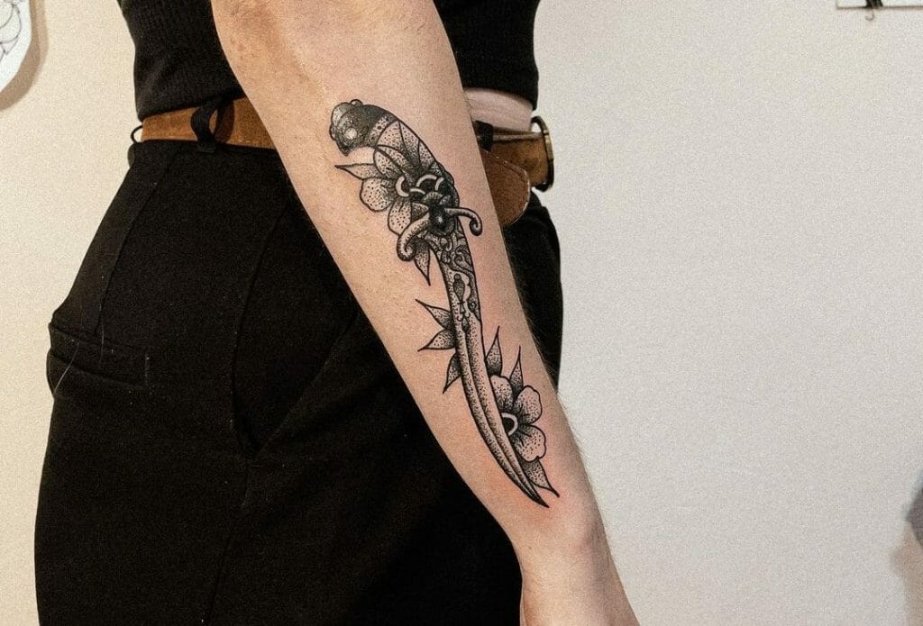 Traditional Dagger Tattoo