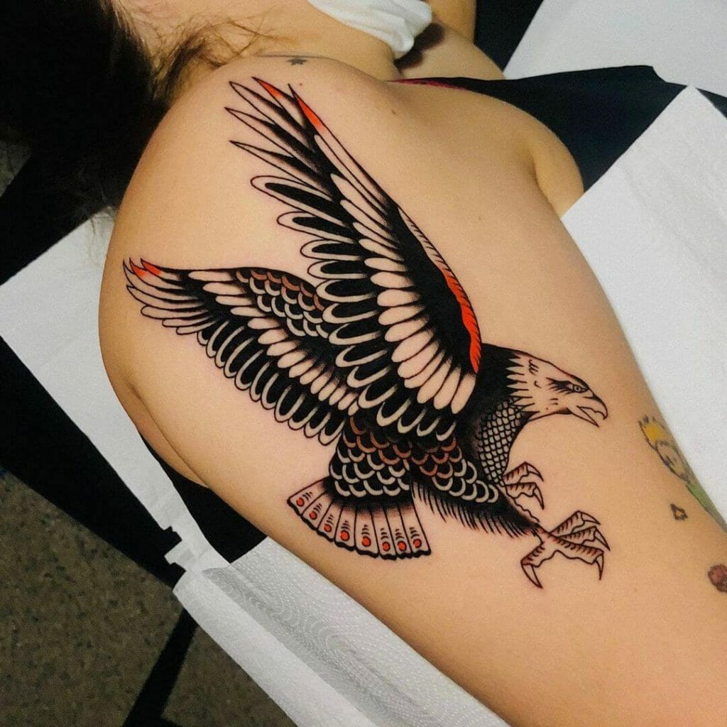 Traditional Eagle Tattoo Flash