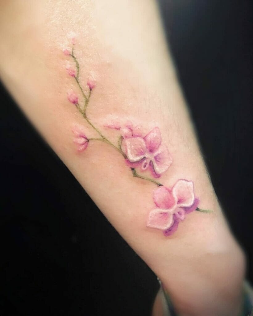 Orchid Tattoo by Bruna Andrade - Tattoo Insider