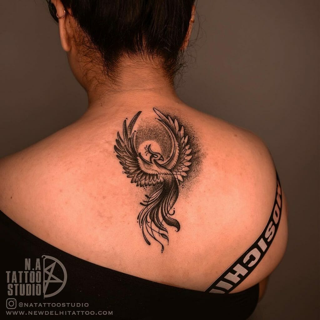 Traditional Phoenix Tattoo with meanings
