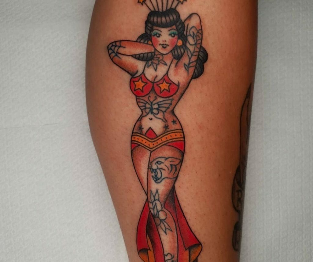 Traditional Pin Up Tattoo
