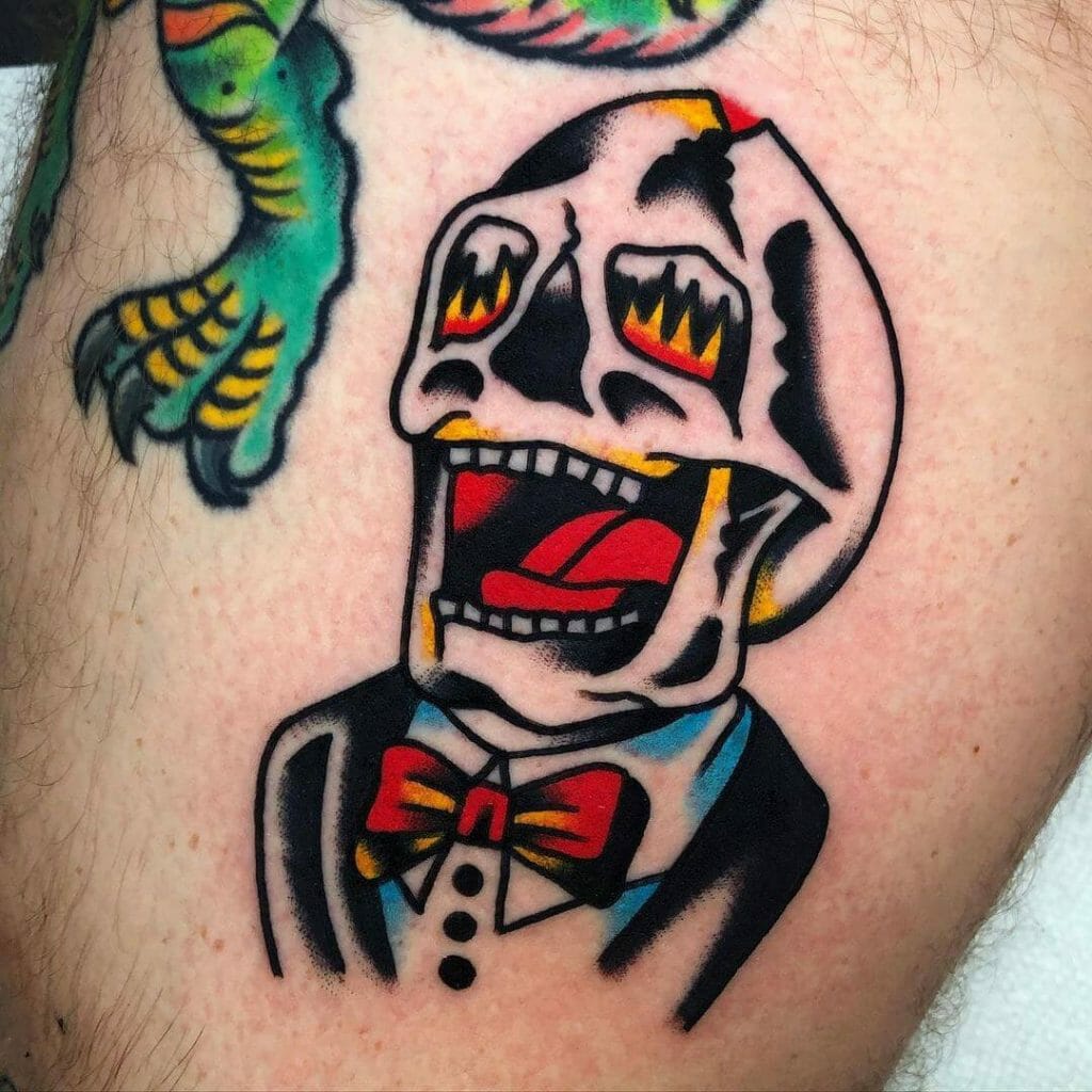 Traditional Skull Tattoo Flash