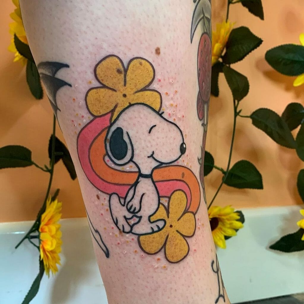 Traditional Snoopy Tattoo