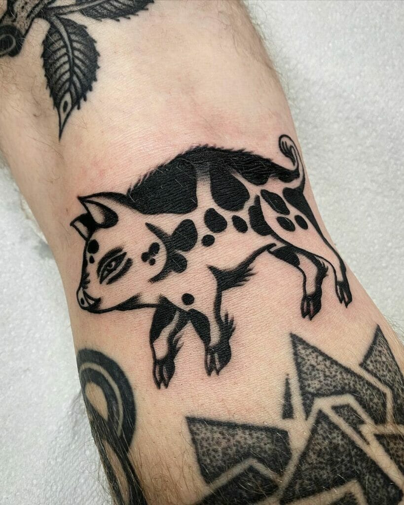 Traditional Wild Boar Tattoo