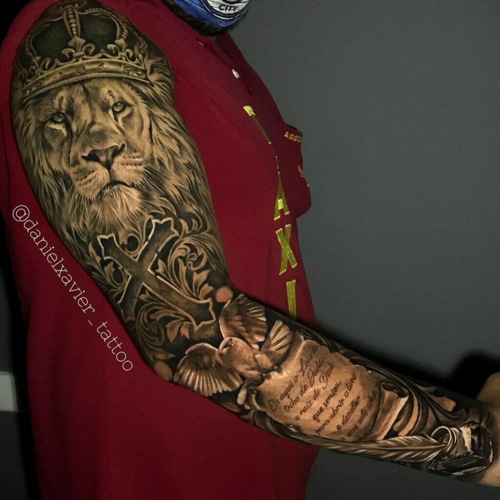 Tribal Lion Of Judah Tattoo