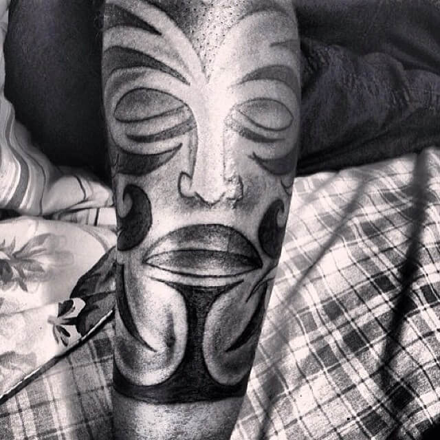 Tribal Mask Tattoo
