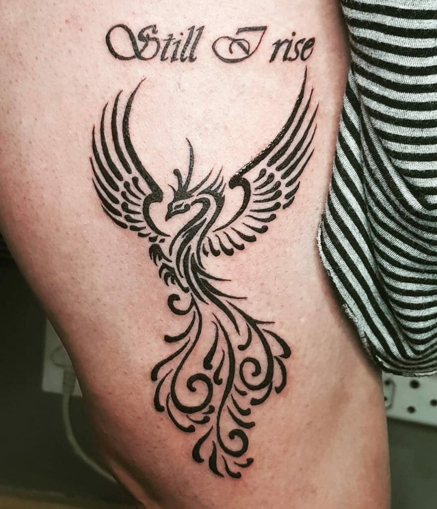 Tribal Phoenix Tattoos With Quotes