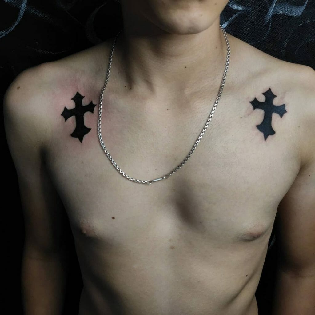 Twin Cross Tattoo