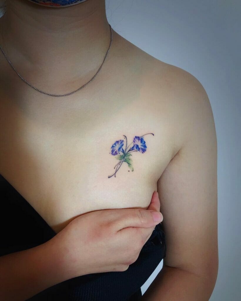 Two Little Heavenly Blue Tattoo