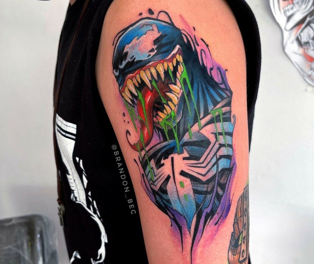 TKTX Official on Twitter The relationship between Spiderman and Venom is  a complicated one But getting an awesome Marvel tattoo design shouldnt  be We say this half and half Spiderman and Venom