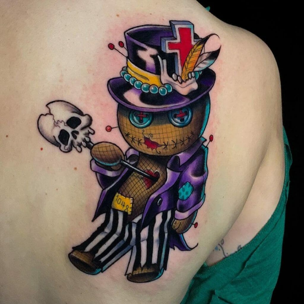 Voodoo Witch Doctor Doll Tattoo