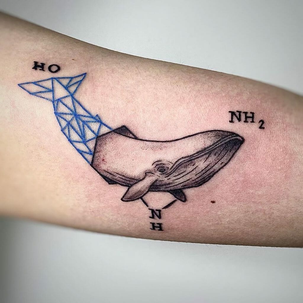 Whale Serotonin Tattoo