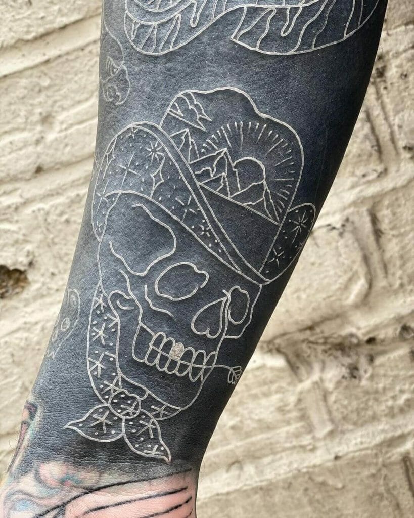 White Inked Tattoo