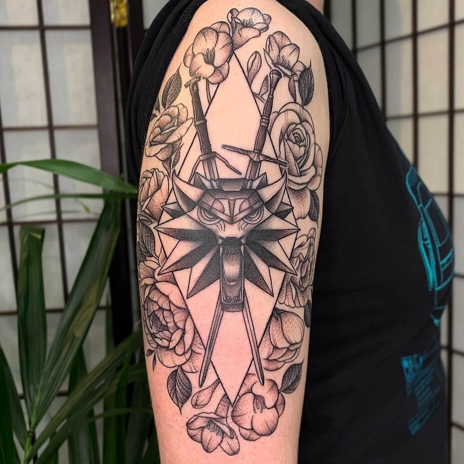 Witcher Wolf Tattoo