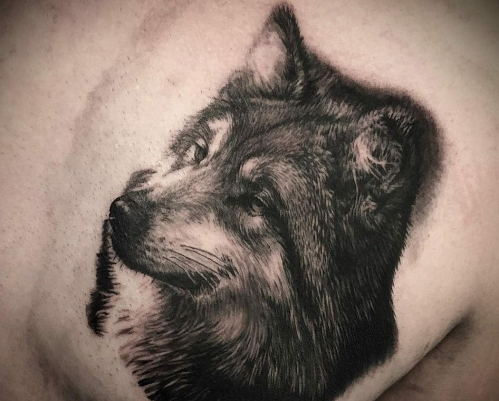Wolf Chest Tattoos