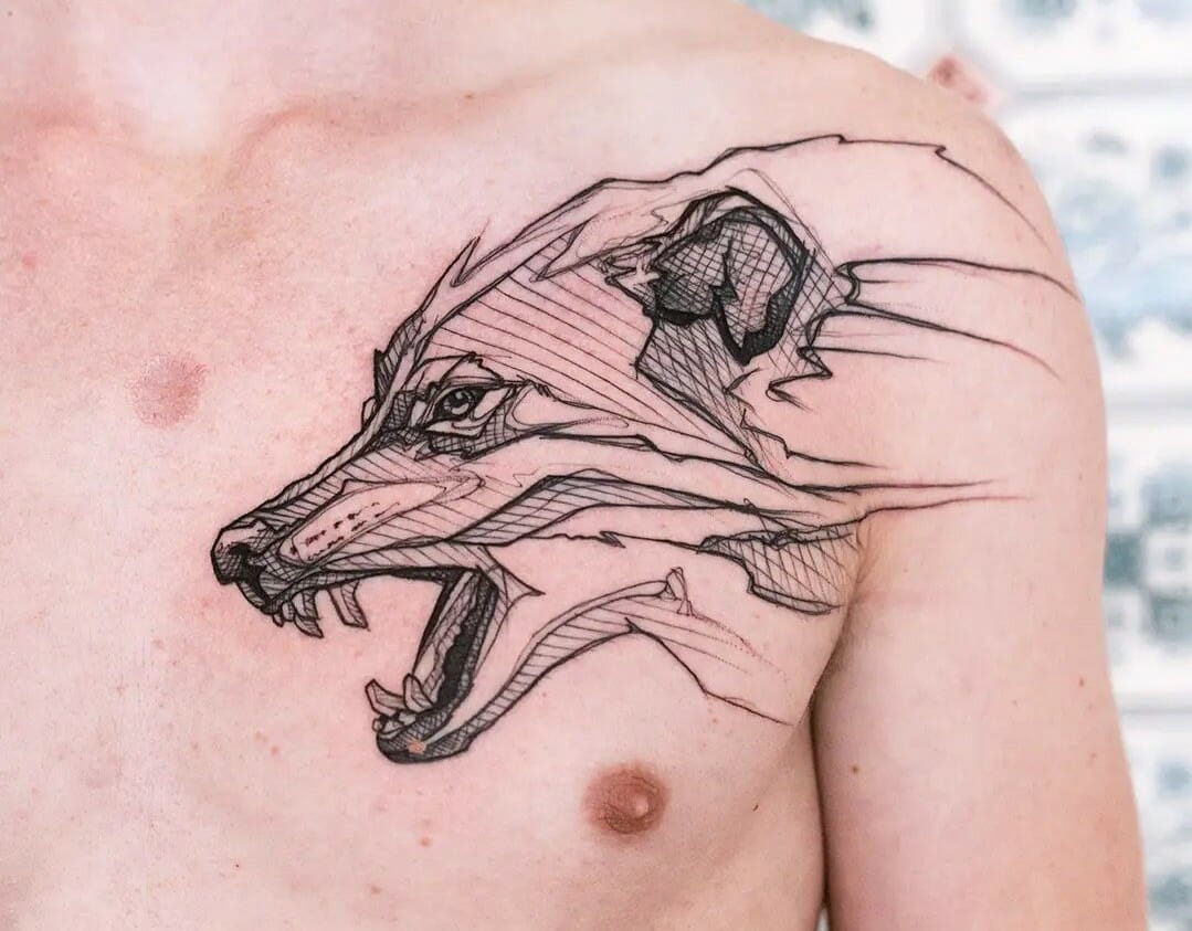 101 Best Wolf Head Tattoo Ideas You Have To See To Believe! - Outsons