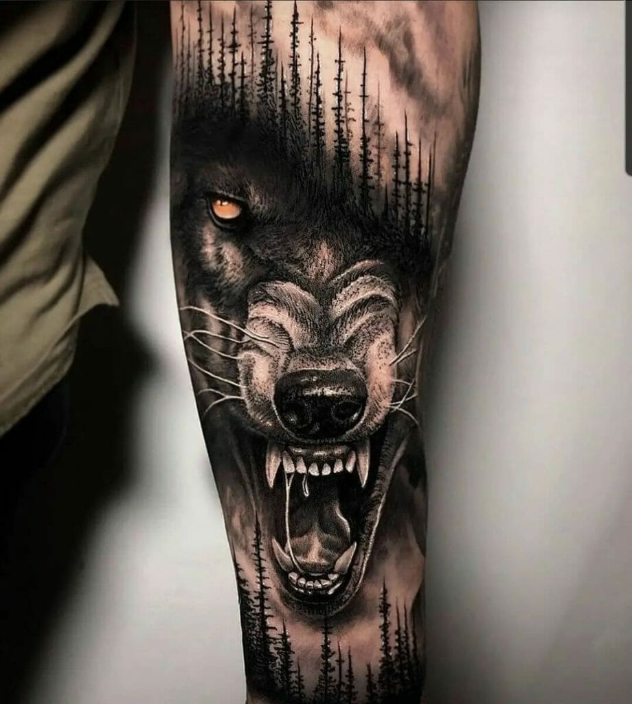 Wolf Sleeve-Tattoo