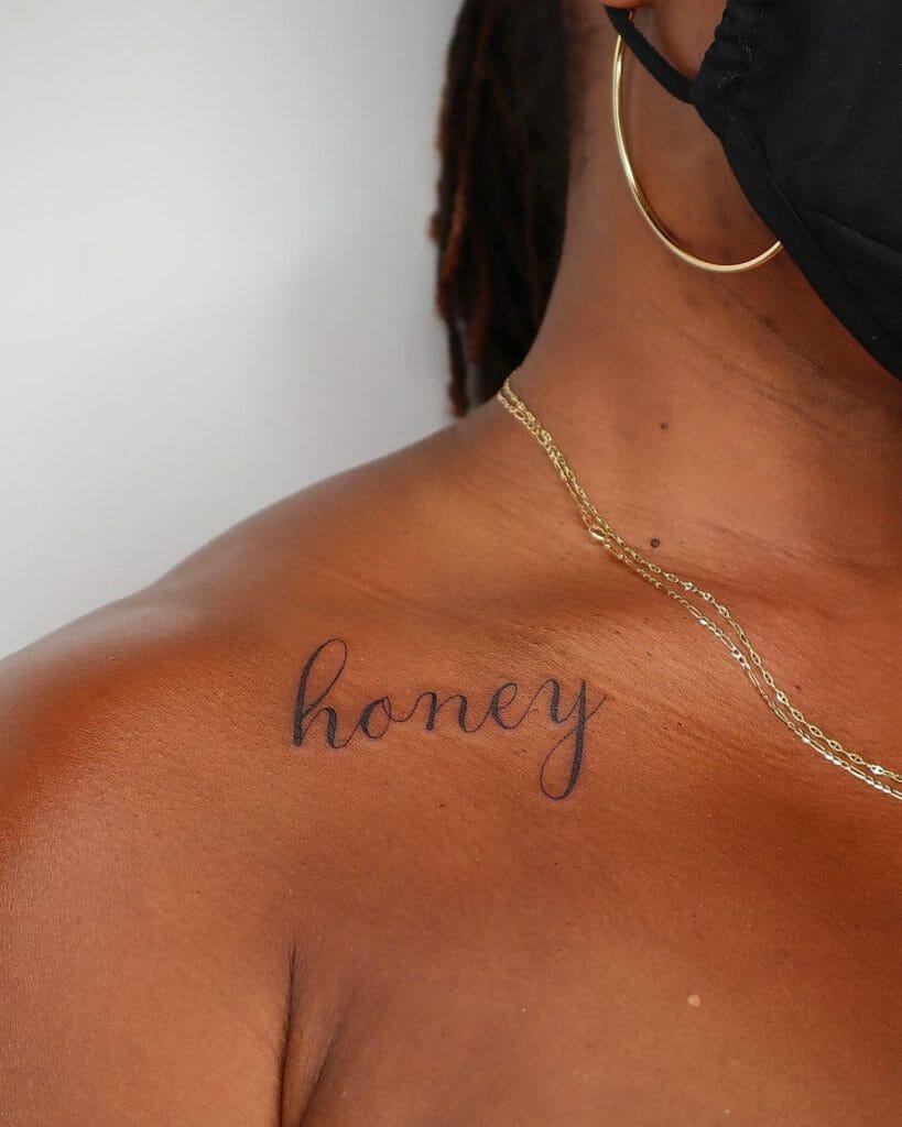 Word Tattoo For Black And Brown People
