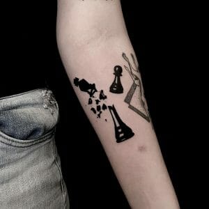 20+ Amazing Chess Board Tattoos For 2024!
