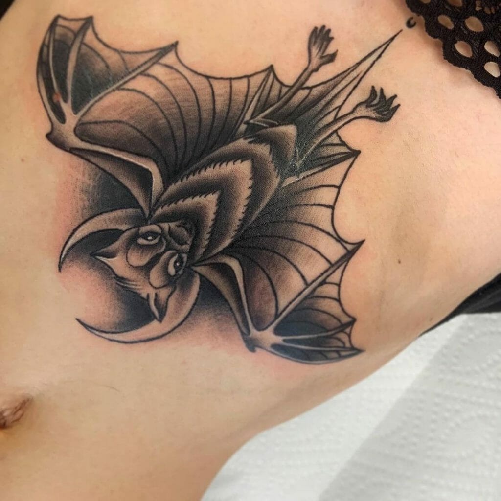 A Cool Bat Tattoo