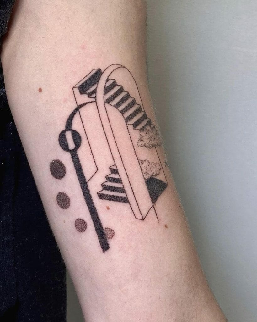 Abstract Design For Stick And Poke Tattoos
