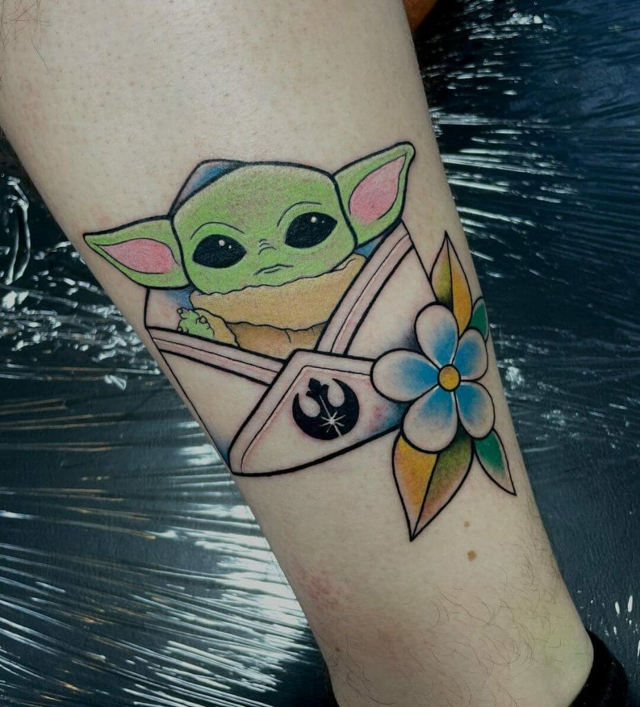 Adorable Grogu Tattoos That Are Easy To Place Anywhere