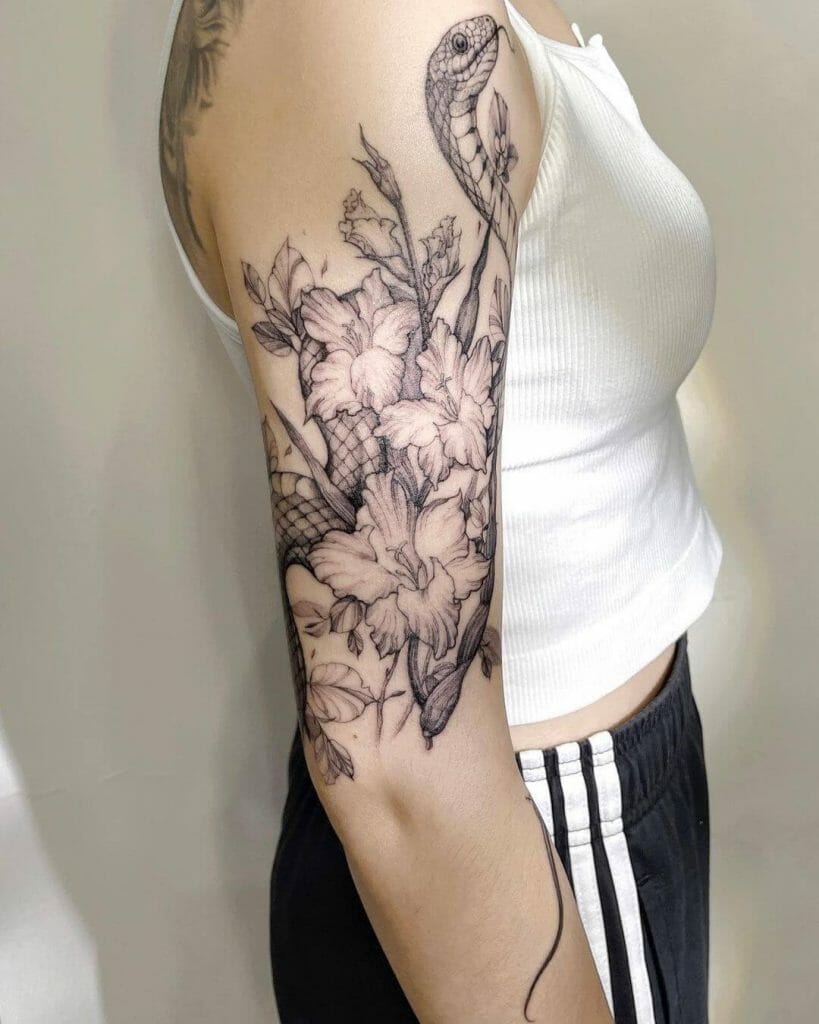 Aesthetic Gladiolus Flower Tattoos