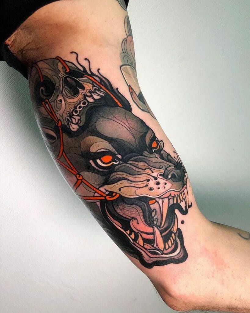 Amazing Neo Traditional Wolf Tattoo Ideas