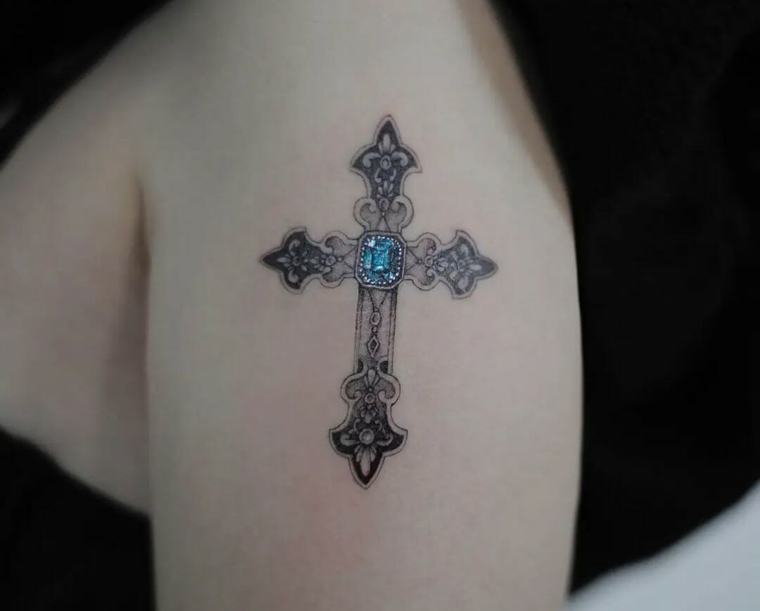 Traditional 3 Cross In The Mountain Tattoo Idea  BlackInk