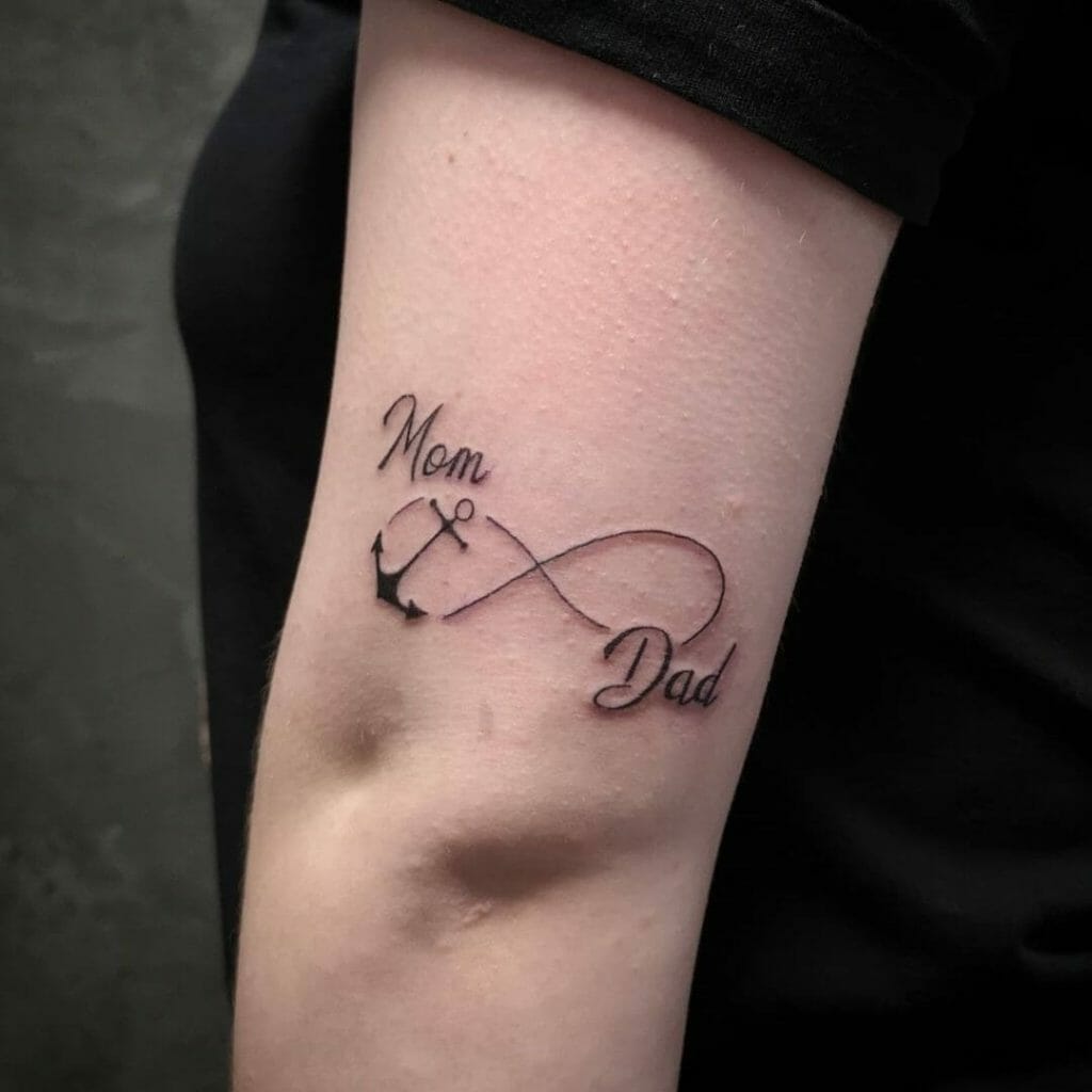 An Infinity Anchor Tattoo Design