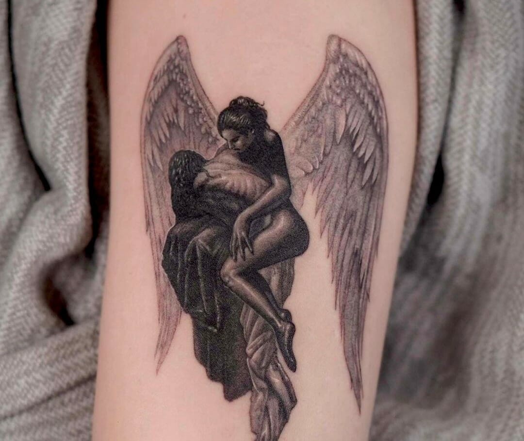 True Heart angel Tattoo
