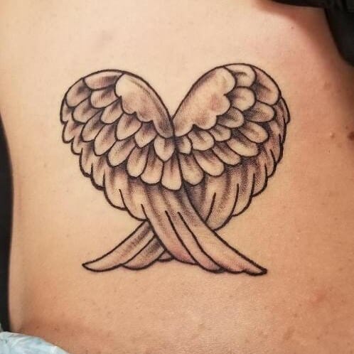 Angel Wings Tattoo Creating A Heart