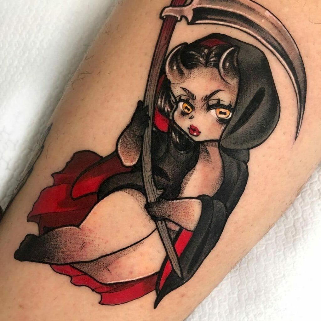 Baby Grim Reaper Tattoo